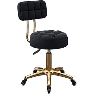 KLZUOPT Exquisitos Taburetes de Bar Taburetes de Cocina Modernos Respaldo Taburete de Bar con Ruedas Silla Giratoria Ajustable 39-50 cm, Taburete de Salón de Belleza, Metal Titanio Dorado 5 Garras con Ruedas( KLZUOPT Exquisitos Taburetes de Bar Taburetes de Cocina Modernos Respaldo Taburete de Bar con Ruedas Silla Giratoria Ajustable 39-50 cm, Taburete de Salón de Belleza, Metal Titanio Dorado 5 Garras con Ruedas(