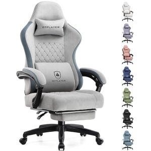 GTPLAYER Silla para Juegos, Silla de Oficina de computadora con cojín de Resorte de Bolsillo, reposabrazos y reposapiés, Silla ergonómica de Respaldo Alto con Soporte Lumbar y reposapiés GTPLAYER Silla para Juegos, Silla de Oficina de computadora con cojín de Resorte de Bolsillo, reposabrazos y reposapiés, Silla ergonómica de Respaldo Alto con Soporte Lumbar y reposapiés