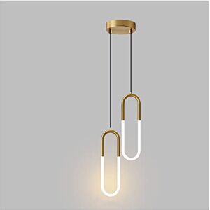 KISAD moderna lámpara araña Lámpara colgante de tubo en forma de U creativa Lámpara de techo de hierro de metal moderno nórdico Lámpara colgante de techo LED ajustable for isla de cocina Dormitorio Sala de KISAD moderna lámpara araña Lámpara colgante de tubo en forma de U creativa Lámpara de techo de hierro de metal moderno nórdico Lámpara colgante de techo LED ajustable for isla de cocina Dormitorio Sala de