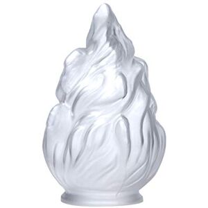 B&P Lamp ® visualización colgante de estalactita de vidrio satinado de 3 1/4 pulgadas, diámetro total de 4 5/8 pulgadas B&P Lamp ® visualización colgante de estalactita de vidrio satinado de 3 1/4 pulgadas, diámetro total de 4 5/8 pulgadas