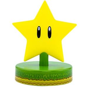 Paladone Mario Super Star 3D Icon BDP   Colección oficial de Nintendo   Idea de regalo única   Luz nocturna brillante o lámpara de escritorio   Funciona con 2 pilas AAA, amarillo Paladone Mario Super Star 3D Icon BDP   Colección oficial de Nintendo   Idea de regalo única   Luz nocturna brillante o lámpara de escritorio   Funciona con 2 pilas AAA, amarillo