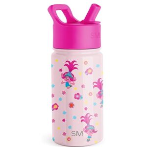Simple Modern Botella de agua Summit para niños con tapa de popote, vaso aislado de acero inoxidable de 14 onzas, para niños, escuela, Trolls Poppy Mashup Simple Modern Botella de agua Summit para niños con tapa de popote, vaso aislado de acero inoxidable de 14 onzas, para niños, escuela, Trolls Poppy Mashup