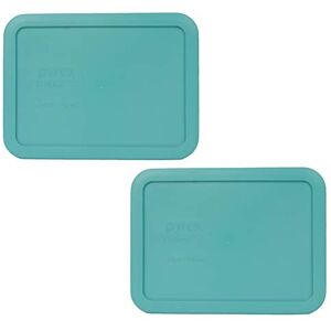 Pyrex 7210-PC 3 Cup Turquoise Rectangle Plastic Food Storage Lid 4 Pack Pyrex 7210-PC 3 Cup Turquoise Rectangle Plastic Food Storage Lid 4 Pack