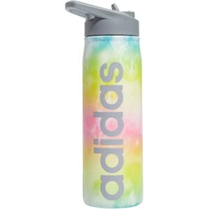 Adidas Botella de agua de metal con popote, 600 ml, acero inoxidable 18/8 con aislamiento de doble pared caliente y frío, Stone Wash Rainbow/Grey, 20 Ounces Adidas Botella de agua de metal con popote, 600 ml, acero inoxidable 18/8 con aislamiento de doble pared caliente y frío, Stone Wash Rainbow/Grey, 20 Ounces