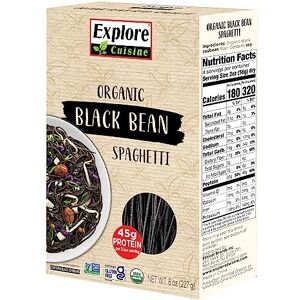 EXPLORE CUISINE Organic Black Bean Spaghetti 8 oz. EXPLORE CUISINE Organic Black Bean Spaghetti 8 oz.