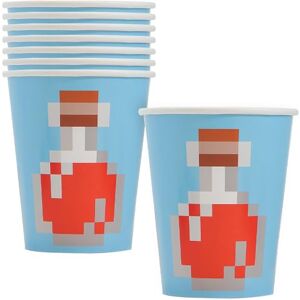 Unique Vasos de papel desechables Minecraft de 9 onzas, 8 unidades, 8 unidades (paquete de 1), multicolor Unique Vasos de papel desechables Minecraft de 9 onzas, 8 unidades, 8 unidades (paquete de 1), multicolor