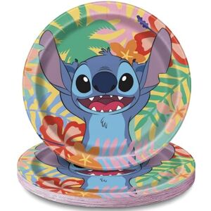 Unique Platos de postre redondos de papel multicolor de Disney Lilo & Stitch – 7 pulgadas (paquete de 8) – Diseño vibrante, perfecto para fiestas temáticas de Lilo & Stitch y celebraciones tropicales Unique Platos de postre redondos de papel multicolor de Disney Lilo & Stitch – 7 pulgadas (paquete de 8) – Diseño vibrante, perfecto para fiestas temáticas de Lilo & Stitch y celebraciones tropicales