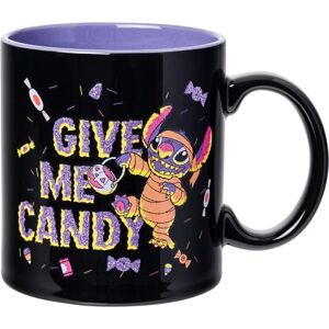Silver Buffalo Taza de cerámica Lilo and Stitch Halloween Give Me Candy Glitter de 20 onzas Silver Buffalo Taza de cerámica Lilo and Stitch Halloween Give Me Candy Glitter de 20 onzas