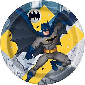 Unique Batman Platos redondos para cena (8 unidades, multicolor, talla única) Unique Batman Platos redondos para cena (8 unidades, multicolor, talla única)