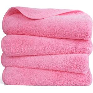 Polyte Toalla de Manos de Microfibra superabsorbente antipelusa Secado rápido Rosa 40 x 76 cm Pack de 4 Polyte Toalla de Manos de Microfibra superabsorbente antipelusa Secado rápido Rosa 40 x 76 cm Pack de 4