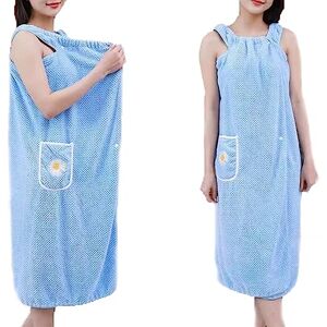 Enthowother 2023 Quick Dry Absorb Water Wearable Bath Towel, 2-in-1 Bathrobe Wearable Bath Towel for Women (Blue,L: 145~200 lbs) Enthowother 2023 Quick Dry Absorb Water Wearable Bath Towel, 2-in-1 Bathrobe Wearable Bath Towel for Women (Blue,L: 145~200 lbs)