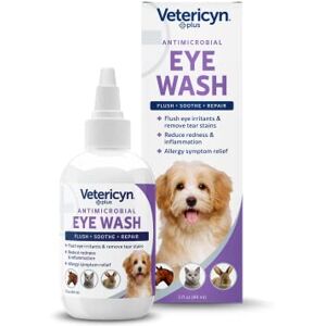 Vetericyn Plus All Animal Eye Wash-Pain-Free Solution for Abrasions and Irritations, helps Relieve Pink Eye and Allergies Symptoms, and part of Regular Eye Care-for Dogs and Cats (3 oz / 89 mL) Vetericyn Plus All Animal Eye Wash-Pain-Free Solution for Abrasions and Irritations, helps Relieve Pink Eye and Allergies Symptoms, and part of Regular Eye Care-for Dogs and Cats (3 oz / 89 mL)