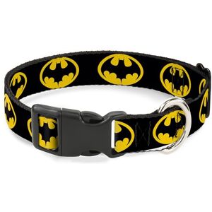 Buckle-Down DC Comics Collar para perro con hebilla de plástico, liberación rápida, fácil de ajustar, logotipo de Batman 1989, negro y amarillo, 20 a 31 pulgadas, 1.5 pulgadas de ancho Buckle-Down DC Comics Collar para perro con hebilla de plástico, liberación rápida, fácil de ajustar, logotipo de Batman 1989, negro y amarillo, 20 a 31 pulgadas, 1.5 pulgadas de ancho