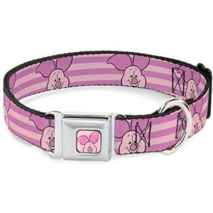 Buckle-Down Disney Collar para mascotas, collar de perro, hebilla de cinturón de seguridad de metal, Winnie The Pooh Piglet Expression Close Up Stripe Rosas, 9.5 a 13 pulgadas, 1.0 pulgadas de ancho Buckle-Down Disney Collar para mascotas, collar de perro, hebilla de cinturón de seguridad de metal, Winnie The Pooh Piglet Expression Close Up Stripe Rosas, 9.5 a 13 pulgadas, 1.0 pulgadas de ancho