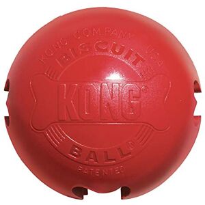 KONG Biscuit Ball Pelota de Juguete para Perro, color Rojo, Grande KONG Biscuit Ball Pelota de Juguete para Perro, color Rojo, Grande
