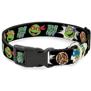 Buckle-Down Nickelodeon Collar para mascotas, collar de perro, hebilla de plástico, caras e iconos de tortugas ninja mutantes adolescentes, multicolor, 13 a 17 pulgadas, 1.5 pulgadas de ancho Buckle-Down Nickelodeon Collar para mascotas, collar de perro, hebilla de plástico, caras e iconos de tortugas ninja mutantes adolescentes, multicolor, 13 a 17 pulgadas, 1.5 pulgadas de ancho