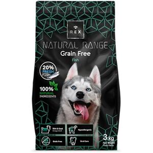 Rex Natural Range Grain Free 3 kg-Alimento Hipoalergénico, Sin Cereales, Perro Adulto Rex Natural Range Grain Free 3 kg-Alimento Hipoalergénico, Sin Cereales, Perro Adulto