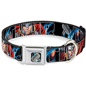 Buckle-Down Collar de Perro con Hebilla para cinturón de Seguridad Thor Poses Martillo 9 a 15 Pulgadas 1.0 Pulgadas de Ancho Buckle-Down Collar de Perro con Hebilla para cinturón de Seguridad Thor Poses Martillo 9 a 15 Pulgadas 1.0 Pulgadas de Ancho