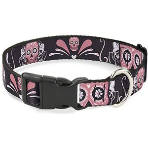Buckle-Down Buckle Down Hebilla de plástico con Clip, diseño de Calaveras de azúcar, Color Gris/Rosa, 1,27 cm de Ancho, para Cuello de 22,86 a 38,10 cm, Multicolor, 1.5" Wide Fits 13-18" Neck Small Buckle-Down Buckle Down Hebilla de plástico con Clip, diseño de Calaveras de azúcar, Color Gris/Rosa, 1,27 cm de Ancho, para Cuello de 22,86 a 38,10 cm, Multicolor, 1.5" Wide Fits 13-18" Neck Small