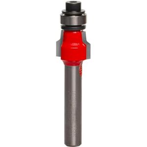 Freud Radius Broca de moldura laminada, cortes empotrados y redondeados en una sola pasada, revestimiento Perma-Shield compatible, enrutador y recortador, radio de 1/16 pulgadas, longitud de 2 Freud Radius Broca de moldura laminada, cortes empotrados y redondeados en una sola pasada, revestimiento Perma-Shield compatible, enrutador y recortador, radio de 1/16 pulgadas, longitud de 2