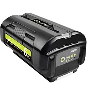 WTYXIYUN 4000 mAh para batería Ryobi de 40 V de litio compatible con batería de repuesto Ryobi de 40 voltios OP4040 OP4026 OP4030 OP4050 OP4060A Batería WTYXIYUN 4000 mAh para batería Ryobi de 40 V de litio compatible con batería de repuesto Ryobi de 40 voltios OP4040 OP4026 OP4030 OP4050 OP4060A Batería