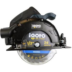 IGOTO SWISS Sierra Circular de Corte Profundo Inalambrica 1500 W Incluye Bateria 4.0 Ah 20 V con Indicador Regla Guia Disco 19 cm 7 ½’’ Motor Brushless Uso Profesional Ergonomico Biselado 05 a 45 IGOTO SWISS Sierra Circular de Corte Profundo Inalambrica 1500 W Incluye Bateria 4.0 Ah 20 V con Indicador Regla Guia Disco 19 cm 7 ½’’ Motor Brushless Uso Profesional Ergonomico Biselado 05 a 45