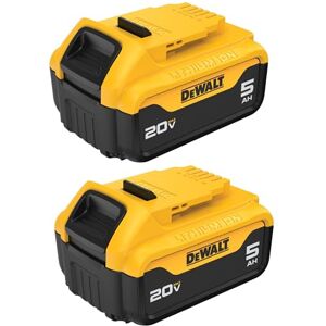 DeWalt DCB205-2 20 V MAX XR 5.0Ah batería de iones de litio, 2-Pack DeWalt DCB205-2 20 V MAX XR 5.0Ah batería de iones de litio, 2-Pack