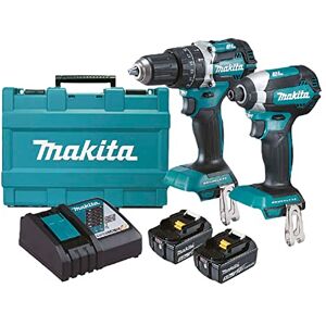 Makita Combo inalambrico 18v (DHP484 Rotomartillo+DTD153 Atornillador de impacto).DLX2180TX Makita Combo inalambrico 18v (DHP484 Rotomartillo+DTD153 Atornillador de impacto).DLX2180TX