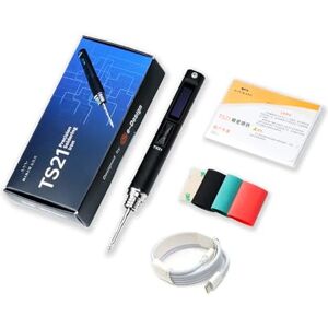 TOOLSAGE Kit de soldador TS21, iluminación frontal, soldadura de 3 segundos, calentamiento rápido, pistola de soldadura DC9-24 V máx. 100 W con temperatura ajustable 100-450 ℃, compatible con puntas TOOLSAGE Kit de soldador TS21, iluminación frontal, soldadura de 3 segundos, calentamiento rápido, pistola de soldadura DC9-24 V máx. 100 W con temperatura ajustable 100-450 ℃, compatible con puntas