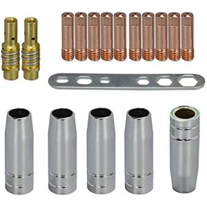 RIVERWELD Puntas de contacto MIG MAG 0,9mm M6 140.0177 y difusor de portapuntas 002.0078 Copas de boquilla de gas cónicas 145.0075 Placa 191.0001 kit para antorcha de soldadura MB15 15AK 18pcs RIVERWELD Puntas de contacto MIG MAG 0,9mm M6 140.0177 y difusor de portapuntas 002.0078 Copas de boquilla de gas cónicas 145.0075 Placa 191.0001 kit para antorcha de soldadura MB15 15AK 18pcs