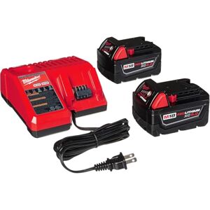 Milwaukee M18 Kit de Arranque XC de Iones de Litio de 18 voltios con Dos baterías de 5.0Ah y Cargador Milwaukee M18 Kit de Arranque XC de Iones de Litio de 18 voltios con Dos baterías de 5.0Ah y Cargador