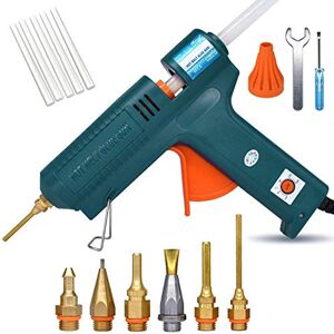 Boswell Pistola de pegamento caliente 150 vatios con 6 boquillas de cobre y 5 piezas de pegamento Se ajusta profesionalmente a la temperatura Herramienta de reparación de artesanía eléctrica Pistola de calor eléctrica Herramienta termo de bricolaje Boswell Pistola de pegamento caliente 150 vatios con 6 boquillas de cobre y 5 piezas de pegamento Se ajusta profesionalmente a la temperatura Herramienta de reparación de artesanía eléctrica Pistola de calor eléctrica Herramienta termo de bricolaje
