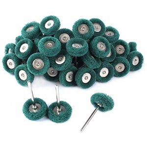 BAINUO 100 piezas de 1 pulgada de grano 150 en forma de T, kit de pulido de cepillo para polvo de limpieza de fibra de nailon para ruedas abrasivas (verde) BAINUO 100 piezas de 1 pulgada de grano 150 en forma de T, kit de pulido de cepillo para polvo de limpieza de fibra de nailon para ruedas abrasivas (verde)