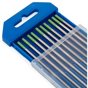 Midwest Tungsten Service Electrodos de Tungsteno para Soldadura TIG Paquete de 10 (Verde Tungsteno Puro, 0.040") Midwest Tungsten Service Electrodos de Tungsteno para Soldadura TIG Paquete de 10 (Verde Tungsteno Puro, 0.040")