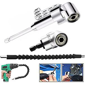 Sagsro Destornillador de ángulo recto de 105 grados, con destornillador de 1/4 de pulgada, 6 mm hexagonal, punta magnética, broca en ángulo, herramienta de taladro eléctrico y mango suave Sagsro Destornillador de ángulo recto de 105 grados, con destornillador de 1/4 de pulgada, 6 mm hexagonal, punta magnética, broca en ángulo, herramienta de taladro eléctrico y mango suave