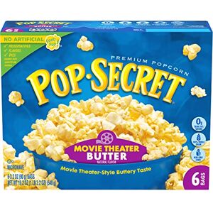 Pop Secret Microwave Popcorn, Movie Theater Butter, 3.5oz Bags, 6/Box Pop Secret Microwave Popcorn, Movie Theater Butter, 3.5oz Bags, 6/Box