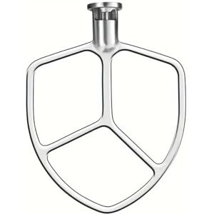 RNJLGR Compatible con batidora de pie KitchenAid de 5/6 Cuartos con elevación de tazón, Paleta de Acero Inoxidable, Cabezal Mezclador Plano Multiusos RNJLGR Compatible con batidora de pie KitchenAid de 5/6 Cuartos con elevación de tazón, Paleta de Acero Inoxidable, Cabezal Mezclador Plano Multiusos