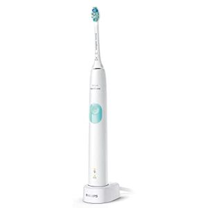 Philips Sonicare ProtectiveClean 4100 Plaque Control, Rechargeable electric toothbrush with pressure sensor, 0.915 pound, White Philips Sonicare ProtectiveClean 4100 Plaque Control, Rechargeable electric toothbrush with pressure sensor, 0.915 pound, White