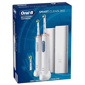 Oral-B Smart Clean 360 cepillo para polvo de dientes eléctrico recargable, paquete de 2 Oral-B Smart Clean 360 cepillo para polvo de dientes eléctrico recargable, paquete de 2
