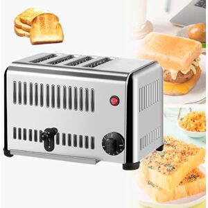GAYAYAS Tostadora de Pan Industrial, con Ranuras Independientes y Extra Anchas, tostadora de 2,24kW, Acero Inoxidable, Temporizador Variable, Uso Profesional y doméstico,4Slice GAYAYAS Tostadora de Pan Industrial, con Ranuras Independientes y Extra Anchas, tostadora de 2,24kW, Acero Inoxidable, Temporizador Variable, Uso Profesional y doméstico,4Slice