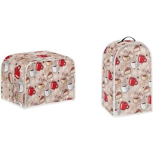 Kathyboom Funda para tostador de 4 rebanadas, resistente al agua, cubierta para batidora y tostador, decoración de electrodomésticos pequeños Kathyboom Funda para tostador de 4 rebanadas, resistente al agua, cubierta para batidora y tostador, decoración de electrodomésticos pequeños