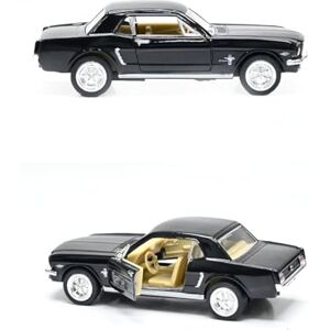 KiNSMART 1964 Ford Mustang 1:36 Escala de 5 pulgadas de metal fundido modelo clásico de coche de juguete (negro) KiNSMART 1964 Ford Mustang 1:36 Escala de 5 pulgadas de metal fundido modelo clásico de coche de juguete (negro)