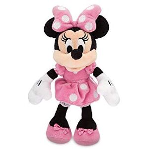 Disney Minnie Mouse Plush Rosa Minipuf de felpa de 14 cm, Mickey y amigos, personaje icónico de juguete de peluche en vestido de lunares rosa y lazo con características bordadas, para todas las Disney Minnie Mouse Plush Rosa Minipuf de felpa de 14 cm, Mickey y amigos, personaje icónico de juguete de peluche en vestido de lunares rosa y lazo con características bordadas, para todas las
