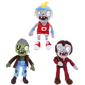 JHESAO Juego de 3 zombis de juguete de peluche de plantas y zombis para fútbol, peluche deportivo, 1 2 muñecos piratas suaves, guitarra PVZ peluche figura muñeca nueva JHESAO Juego de 3 zombis de juguete de peluche de plantas y zombis para fútbol, peluche deportivo, 1 2 muñecos piratas suaves, guitarra PVZ peluche figura muñeca nueva