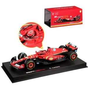 HTLNUZD Nuevo Bbuago 2024 1/43 F1 SF24#16 Coche de Carreras de Aleación Leclerc para Ferrari, Modelo de Coche a Escala Die Cast de la Colección Fórmula (Embalaje de Acrílico) HTLNUZD Nuevo Bbuago 2024 1/43 F1 SF24#16 Coche de Carreras de Aleación Leclerc para Ferrari, Modelo de Coche a Escala Die Cast de la Colección Fórmula (Embalaje de Acrílico)
