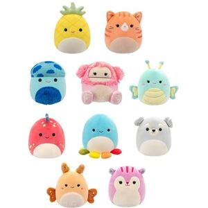 Squishmallows Original Gato Gigi Tabby de Peluche de 5 Pulgadas, Dolan Dino, Brina Bigfoot, piña Maui, Polilla Amal y más, SQCR05536, 10 Unidades (Paquete de 1) Squishmallows Original Gato Gigi Tabby de Peluche de 5 Pulgadas, Dolan Dino, Brina Bigfoot, piña Maui, Polilla Amal y más, SQCR05536, 10 Unidades (Paquete de 1)