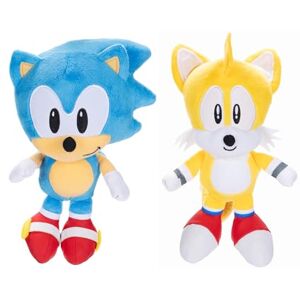 Jakks Pacific Sonic The Hedgehog Juego de 2 Juguetes de Peluche coleccionables de Sonic & Tails Jakks Pacific Sonic The Hedgehog Juego de 2 Juguetes de Peluche coleccionables de Sonic & Tails
