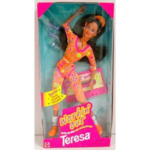 Mattel Barbie Workin 'out Teresa Doll con Zapatos de Ventosa, Barbie Music Casete y m s (1996) Mattel Barbie Workin 'out Teresa Doll con Zapatos de Ventosa, Barbie Music Casete y m s (1996)