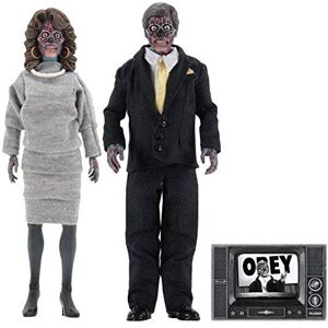 NECA They Live: Aliens Figura de acción Retro de 8 Pulgadas, Paquete de 2 NECA They Live: Aliens Figura de acción Retro de 8 Pulgadas, Paquete de 2