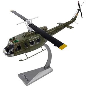 AZIZAT 1:48 U.S UH-1 Huey helicóptero Modelo de Aviones con Soporte de Metal Longitud 13.8In Die-Cast Model Plane for Collection Festival Regalo AZIZAT 1:48 U.S UH-1 Huey helicóptero Modelo de Aviones con Soporte de Metal Longitud 13.8In Die-Cast Model Plane for Collection Festival Regalo